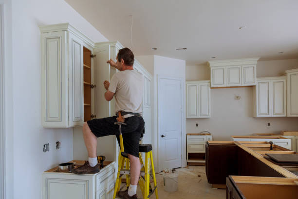 Open concept kitchen conversion in Jefferson by JMT Kitchen Cabinet