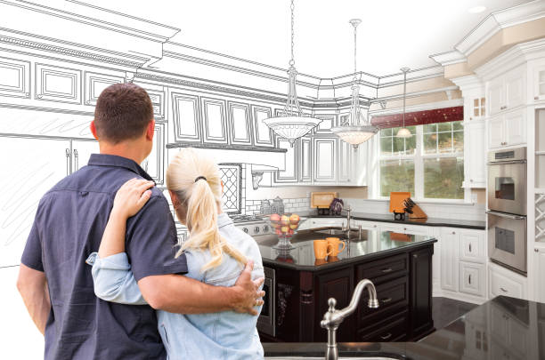 Custom kitchen cabinets installed in a Jefferson home
